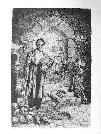 "The Necromancer's Study"